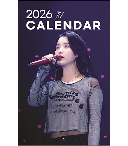 Amazon.co.jp: IU アイユー グッズ 大判 壁掛け カレンダー 2026年 (令